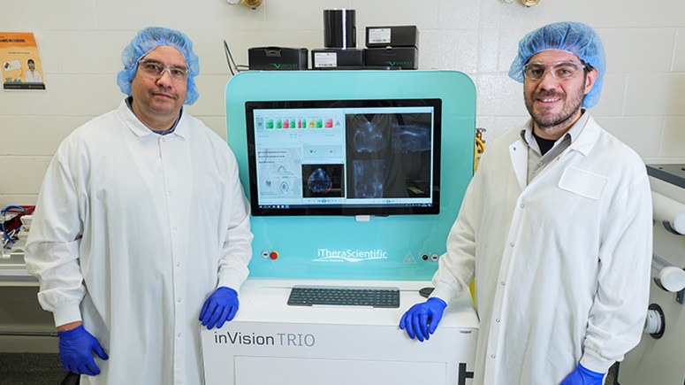 Image: The multi-spectral optoacoustic tomography (MSOT) machine generates images of biological tissues (Photo courtesy of University of Missouri) Image: The multi-spectral optoacoustic tomography (MSOT) machine generates images of biological tissues (Photo courtesy of University of Missouri)